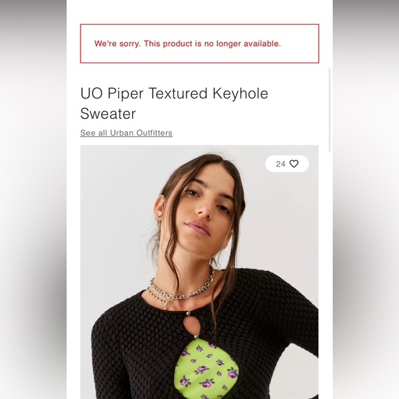 Urban Outfitters White Crop-top bubble knit - Piper Textured Keyhole Sweater - Picture 2 of 6